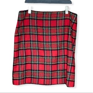 Talbots Plaid Pencil Skirt